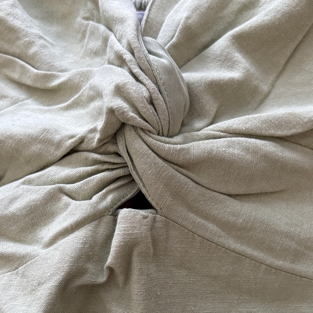Sage Green Crop Shirt - Picture 4 of 5